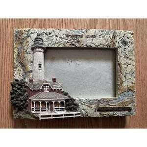 Donna Elias St. Simons Island Lighthouse 3D Picture Frame Georgia Nautical Decor